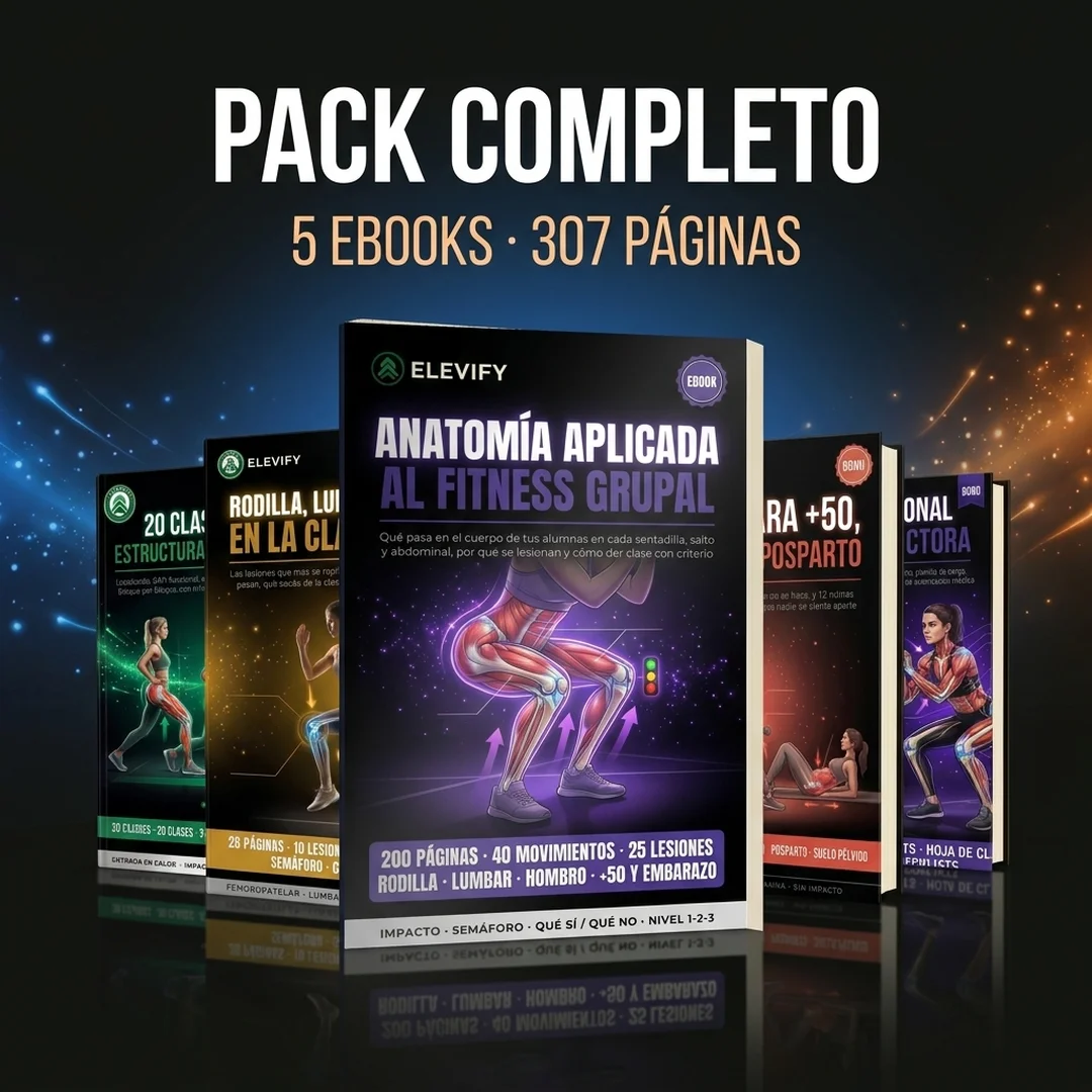 Pack Completo Anatomía Aplicada al Fitness Grupal: libro principal + 4 bonos