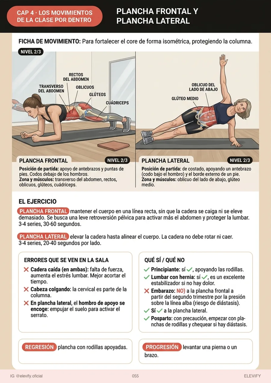 Abdominales y la lumbar